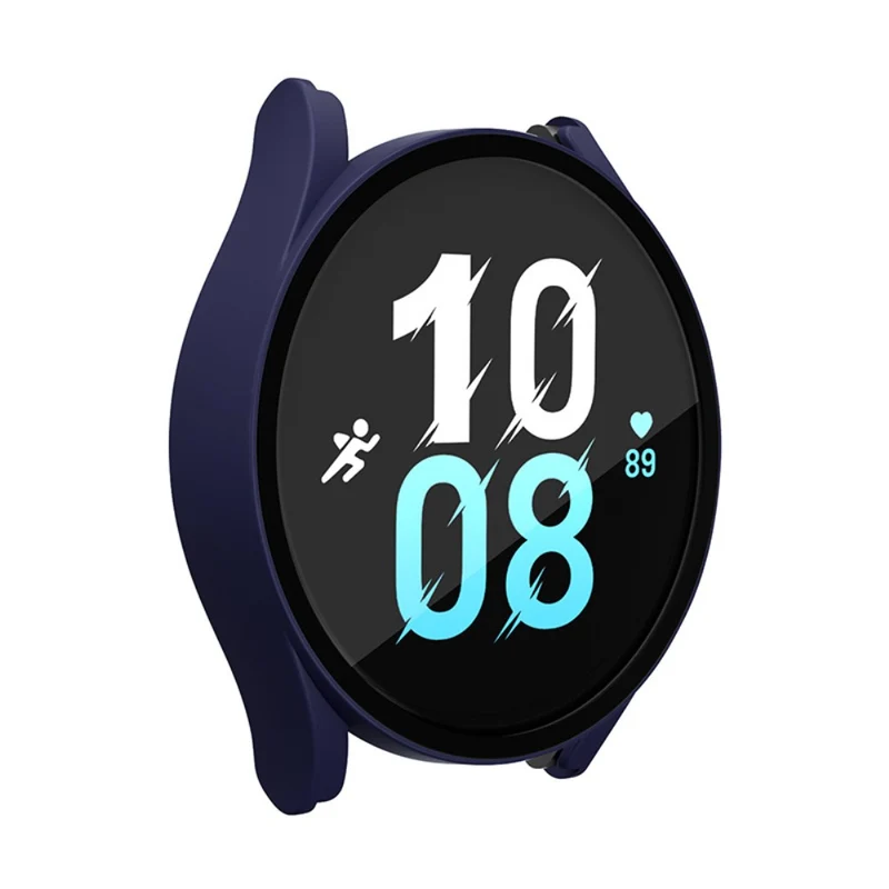 Mega Gut Samsung Galaxy Watch 5 (40mm) / Samsung Galaxy Watch 4 (40mm) Universell Hülle mit Displayschutz in Plastik und Gehärtetes Glas