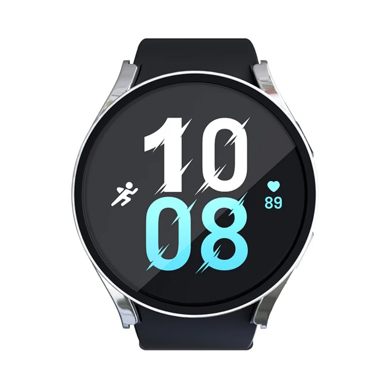 Mega Gut Samsung Galaxy Watch 5 (40mm) / Samsung Galaxy Watch 4 (40mm) Universell Hülle mit Displayschutz in Plastik und Gehärtetes Glas
