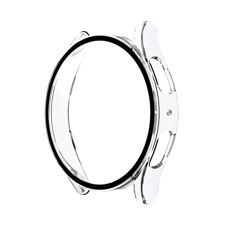Super Gut Samsung Galaxy Watch 5 (44mm) / Samsung Galaxy Watch 4 (44mm) Universell Hülle mit Displayschutz in Plastik und Gehärtetes Glas