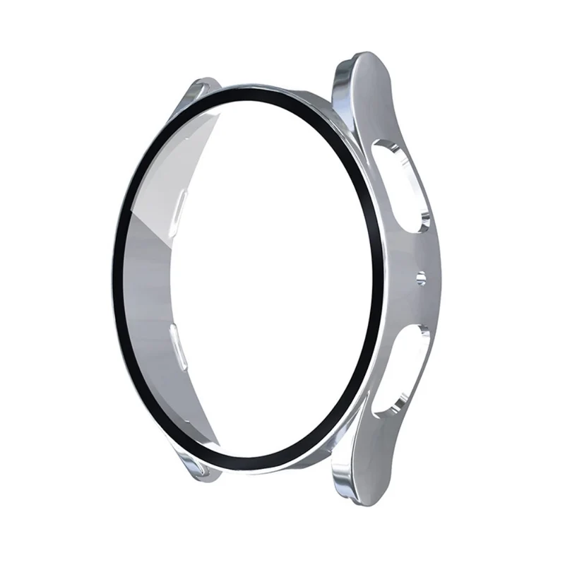 Super Gut Samsung Galaxy Watch 5 (44mm) / Samsung Galaxy Watch 4 (44mm) Universell Hülle mit Displayschutz in Plastik und Gehärtetes Glas