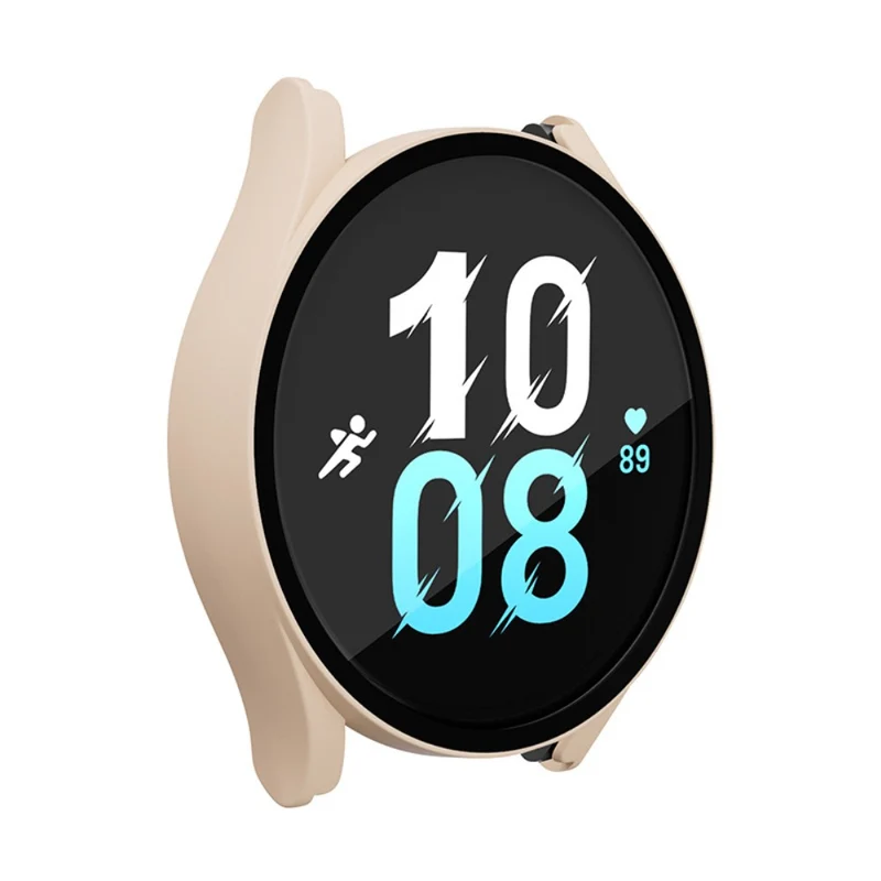 Super Gut Samsung Galaxy Watch 5 (44mm) / Samsung Galaxy Watch 4 (44mm) Universell Hülle mit Displayschutz in Plastik und Gehärtetes Glas