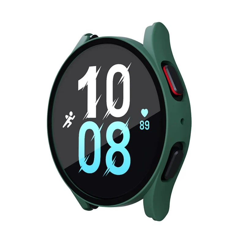 Super Gut Samsung Galaxy Watch 5 (44mm) / Samsung Galaxy Watch 4 (44mm) Universell Hülle mit Displayschutz in Plastik und Gehärtetes Glas