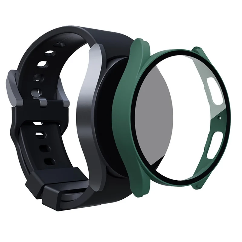 Super Gut Samsung Galaxy Watch 5 (44mm) / Samsung Galaxy Watch 4 (44mm) Universell Hülle mit Displayschutz in Plastik und Gehärtetes Glas