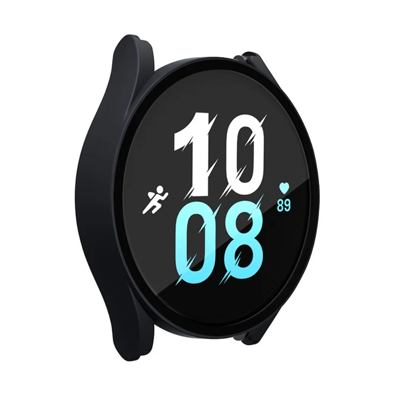 Super Gut Samsung Galaxy Watch 5 (44mm) / Samsung Galaxy Watch 4 (44mm) Universell Hülle mit Displayschutz in Plastik und Gehärtetes Glas