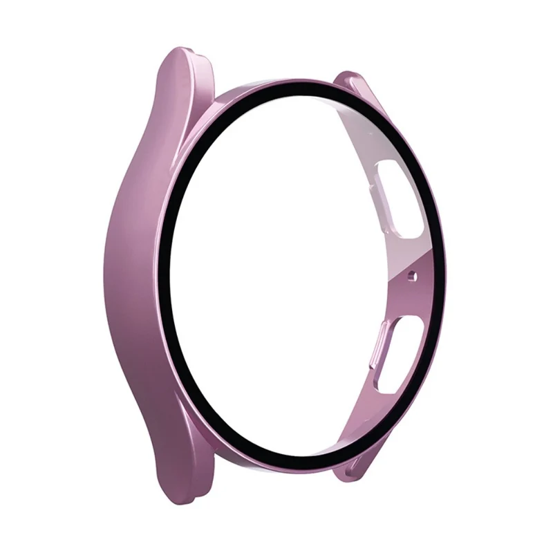 Super Gut Samsung Galaxy Watch 5 (44mm) / Samsung Galaxy Watch 4 (44mm) Universell Hülle mit Displayschutz in Plastik und Gehärtetes Glas