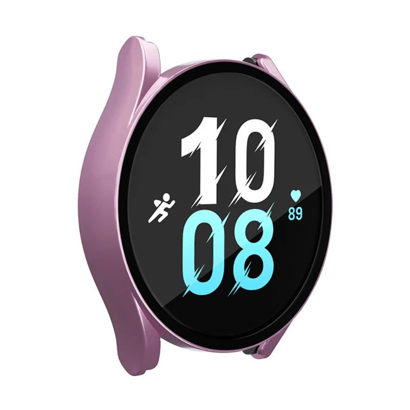 Super Gut Samsung Galaxy Watch 5 (44mm) / Samsung Galaxy Watch 4 (44mm) Universell Hülle mit Displayschutz in Plastik und Gehärtetes Glas