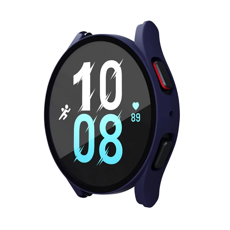 Super Gut Samsung Galaxy Watch 5 (44mm) / Samsung Galaxy Watch 4 (44mm) Universell Hülle mit Displayschutz in Plastik und Gehärtetes Glas