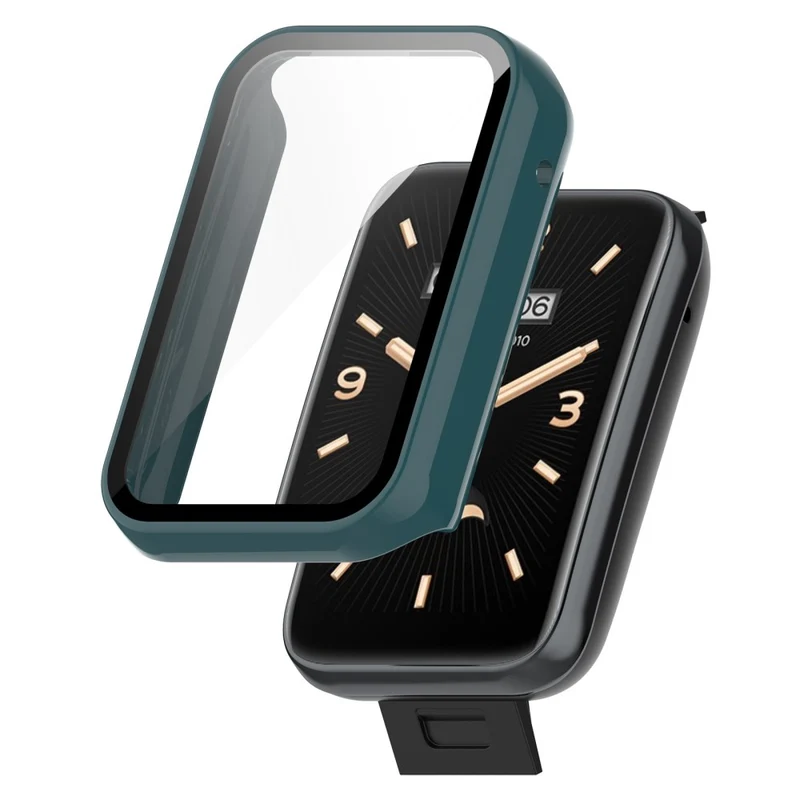 Auffallend Gut Xiaomi Mi Band 7 Pro Hülle mit Displayschutz in Plastik und Gehärtetes Glas