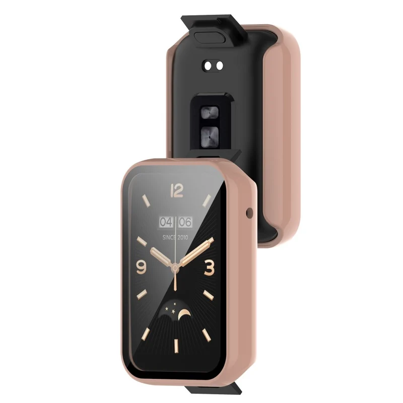 Auffallend Gut Xiaomi Mi Band 7 Pro Hülle mit Displayschutz in Plastik und Gehärtetes Glas