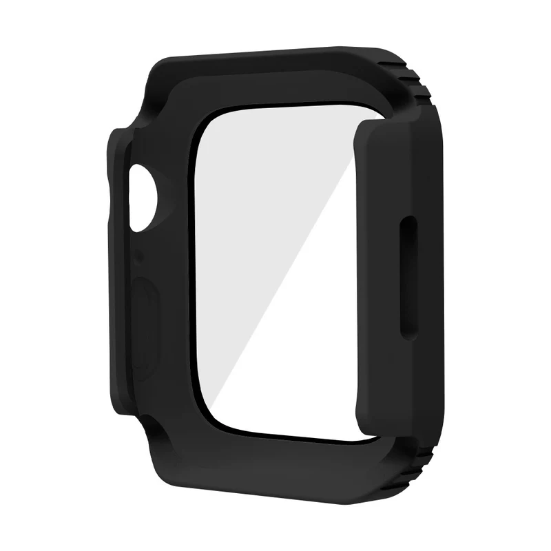 Mega Modisch Apple Watch Series 8 (41mm) / Apple Watch Series 7 41mm Universell Hülle mit Displayschutz in Plastik und Gehärtetes Glas