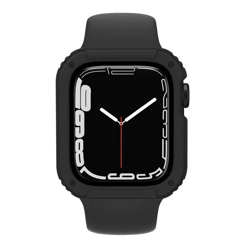 Mega Modisch Apple Watch Series 8 (41mm) / Apple Watch Series 7 41mm Universell Hülle mit Displayschutz in Plastik und Gehärtetes Glas
