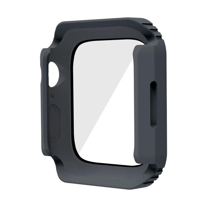 Mega Modisch Apple Watch Series 8 (41mm) / Apple Watch Series 7 41mm Universell Hülle mit Displayschutz in Plastik und Gehärtetes Glas