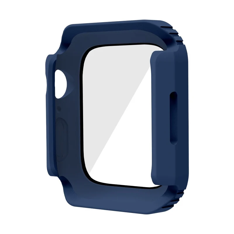 Mega Modisch Apple Watch Series 8 (41mm) / Apple Watch Series 7 41mm Universell Hülle mit Displayschutz in Plastik und Gehärtetes Glas