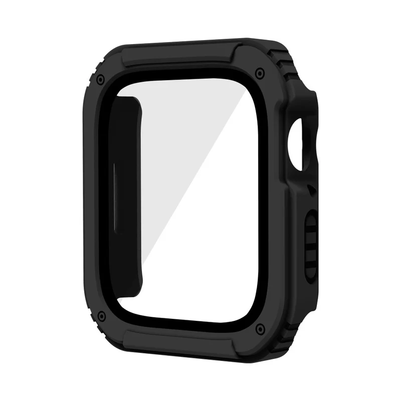 Auffallend Nett Apple Watch Series 8 (45mm) / Apple Watch Series 7 45mm Universell Hülle mit Displayschutz in Plastik und Gehärtetes Glas