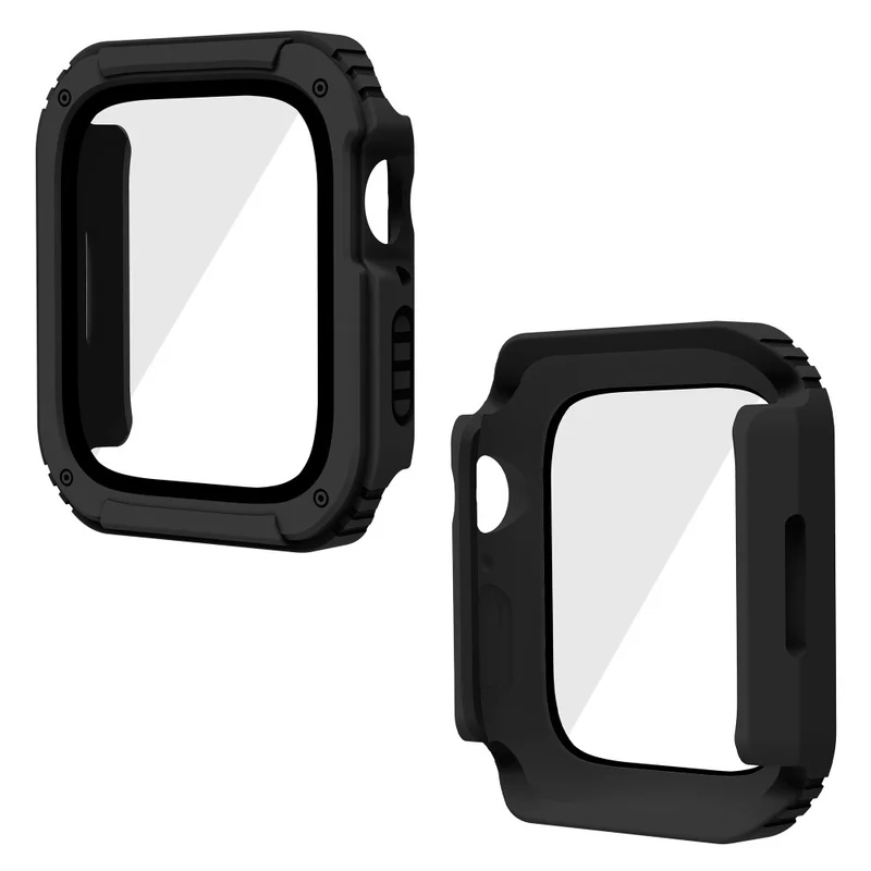 Auffallend Nett Apple Watch Series 8 (45mm) / Apple Watch Series 7 45mm Universell Hülle mit Displayschutz in Plastik und Gehärtetes Glas
