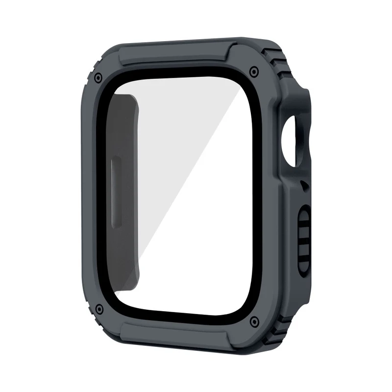 Auffallend Nett Apple Watch Series 8 (45mm) / Apple Watch Series 7 45mm Universell Hülle mit Displayschutz in Plastik und Gehärtetes Glas
