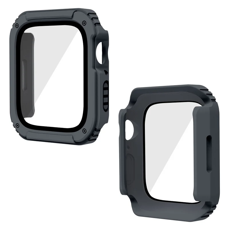 Auffallend Nett Apple Watch Series 8 (45mm) / Apple Watch Series 7 45mm Universell Hülle mit Displayschutz in Plastik und Gehärtetes Glas