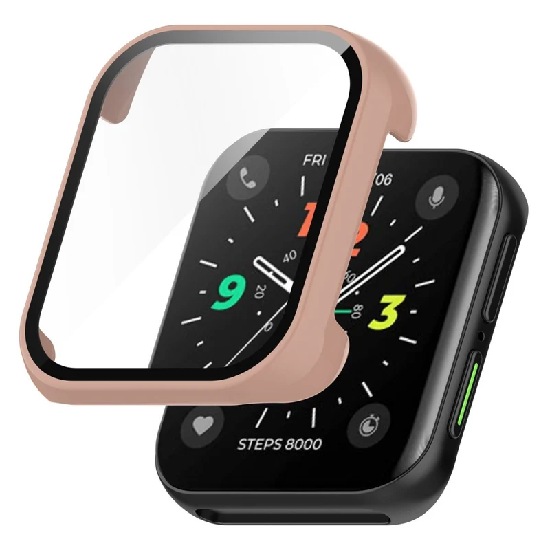 Auffallend Gut Oppo Watch 2 (46mm) Hülle mit Displayschutz in Plastik und Gehärtetes Glas