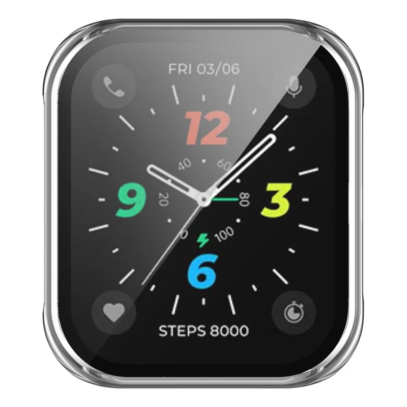 Auffallend Gut Oppo Watch 2 (46mm) Hülle mit Displayschutz in Plastik und Gehärtetes Glas