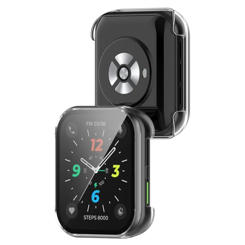 Auffallend Gut Oppo Watch 2 (46mm) Hülle mit Displayschutz in Plastik und Gehärtetes Glas