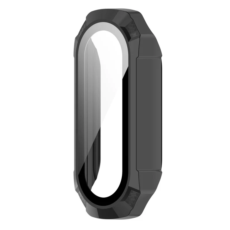 Schützend Xiaomi Mi Band 7 Hülle mit Displayschutz in Plastik und Gehärtetes Glas
