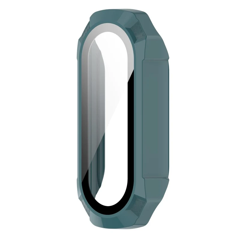 Schützend Xiaomi Mi Band 7 Hülle mit Displayschutz in Plastik und Gehärtetes Glas