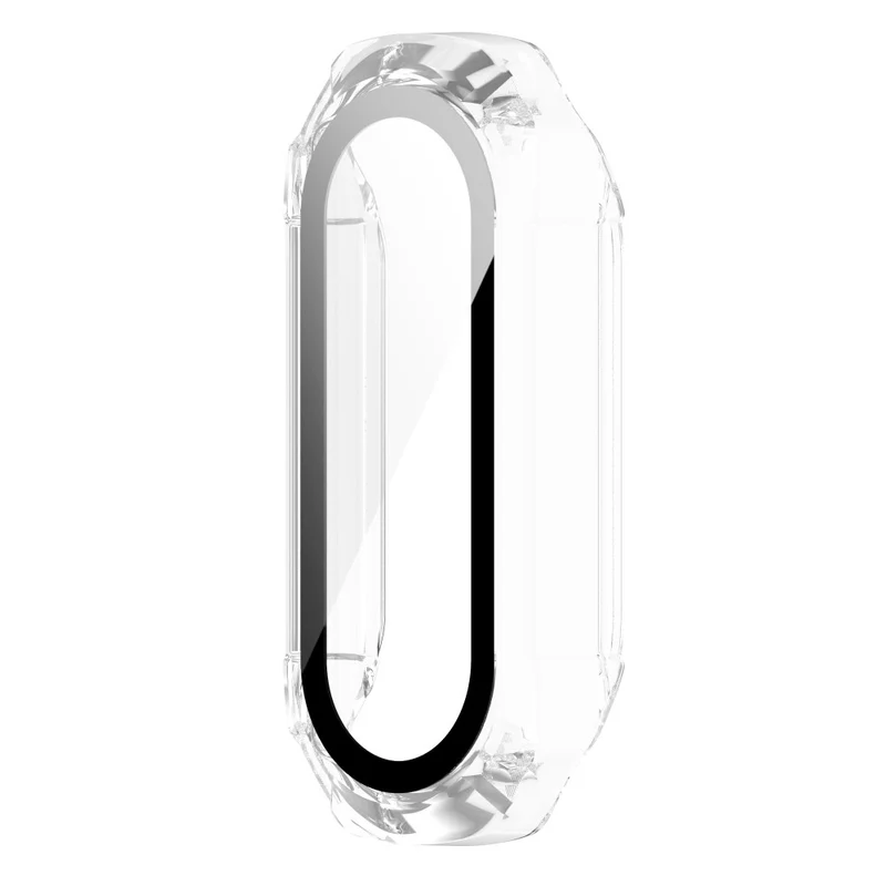 Schützend Xiaomi Mi Band 7 Hülle mit Displayschutz in Plastik und Gehärtetes Glas