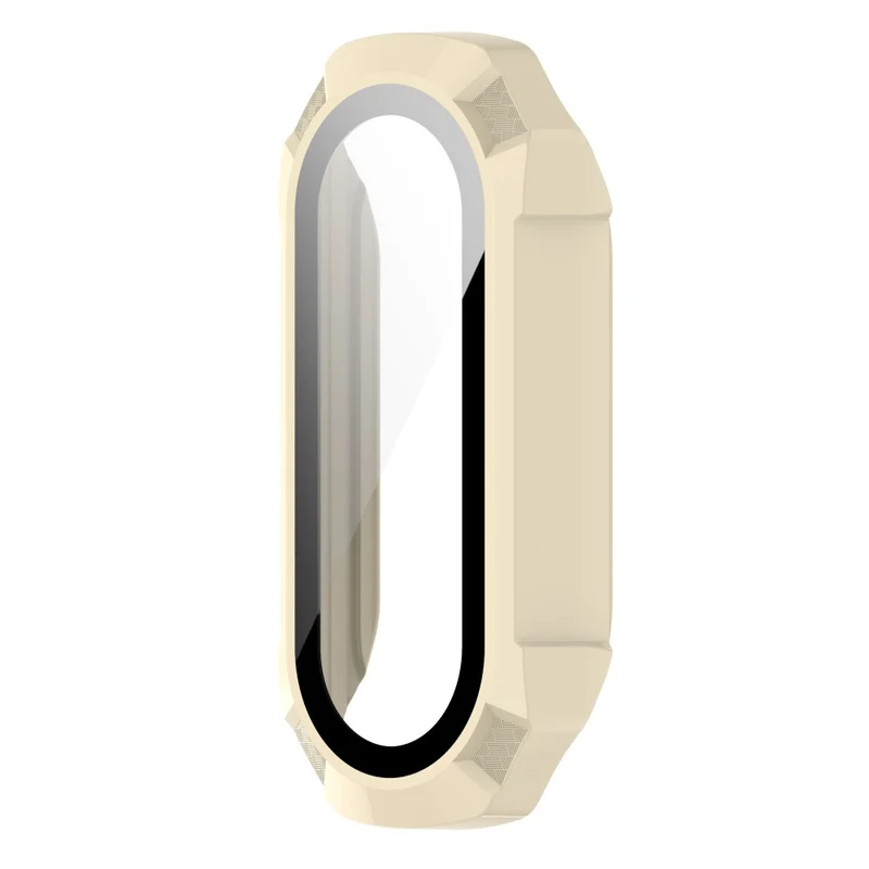 Schützend Xiaomi Mi Band 7 Hülle mit Displayschutz in Plastik und Gehärtetes Glas