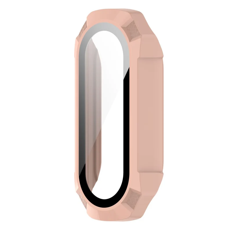 Schützend Xiaomi Mi Band 7 Hülle mit Displayschutz in Plastik und Gehärtetes Glas