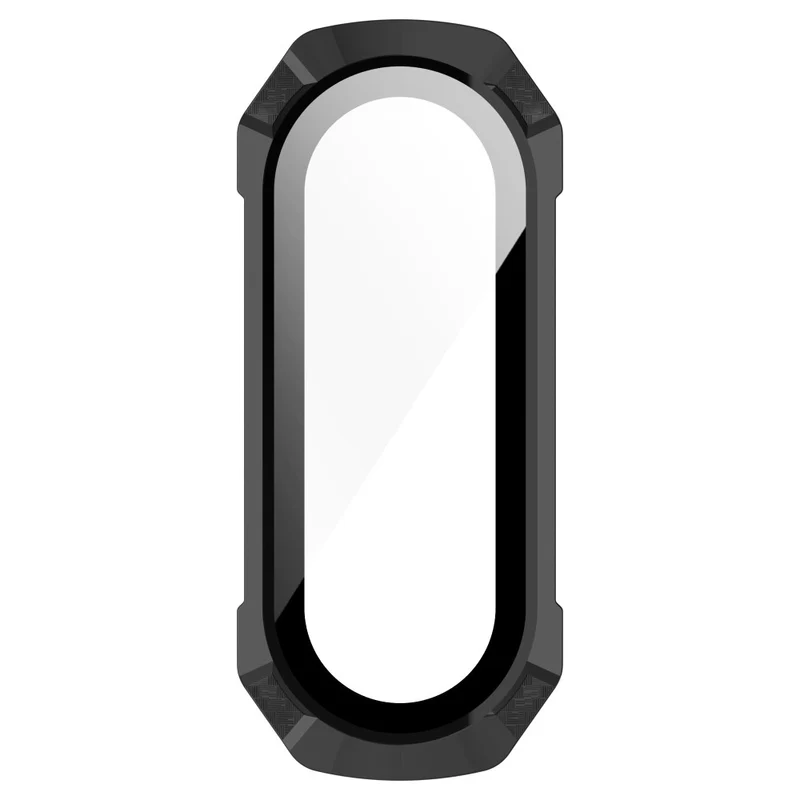 Schützend Xiaomi Mi Band 7 Hülle mit Displayschutz in Plastik und Gehärtetes Glas