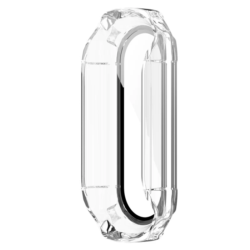 Schützend Xiaomi Mi Band 7 Hülle mit Displayschutz in Plastik und Gehärtetes Glas