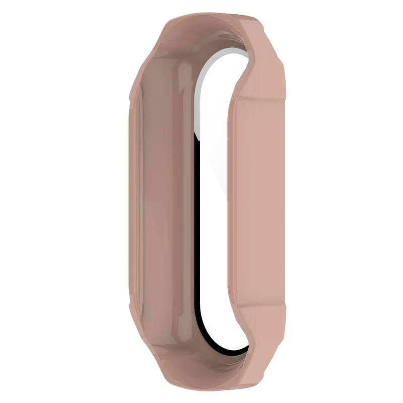 Schützend Xiaomi Mi Band 7 Hülle mit Displayschutz in Plastik und Gehärtetes Glas