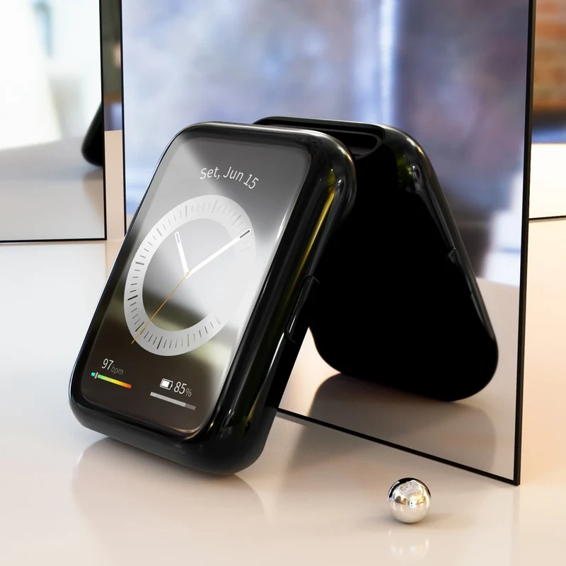 Supersauber Huawei Watch Fit 2 Hülle mit Displayschutz in Silikon / TPU