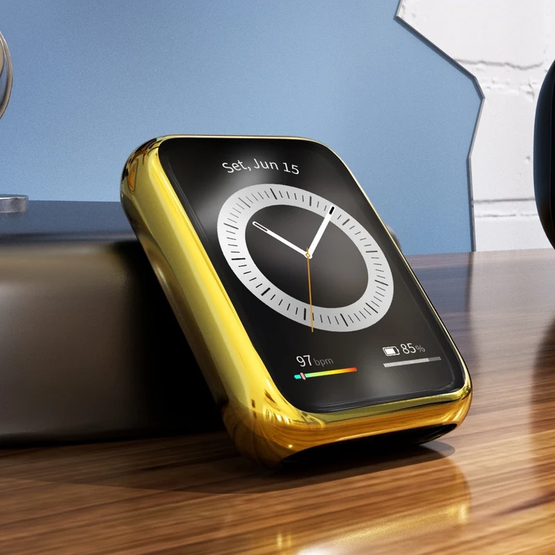 Supersauber Huawei Watch Fit 2 Hülle mit Displayschutz in Silikon / TPU