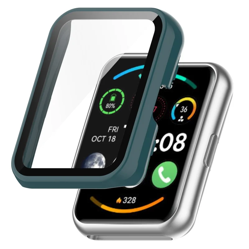 Auffallend Gut Huawei Watch Fit 2 Hülle mit Displayschutz in Plastik und Gehärtetes Glas