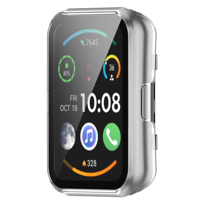 Auffallend Gut Huawei Watch Fit 2 Hülle mit Displayschutz in Plastik und Gehärtetes Glas