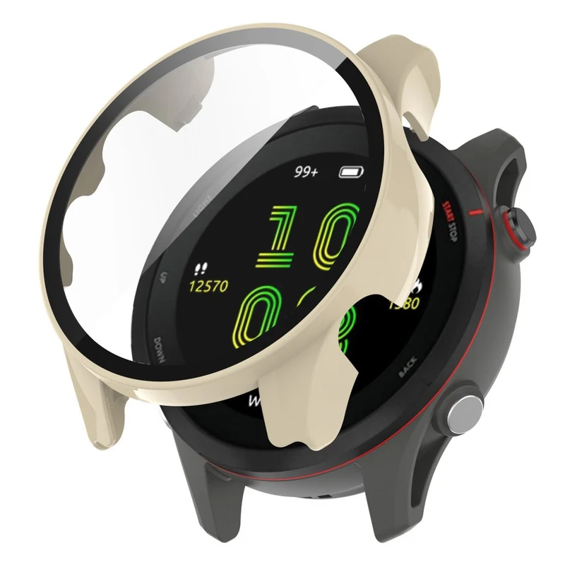 Unglaublich Schön Garmin Forerunner 255 Hülle mit Displayschutz in Plastik und Gehärtetes Glas