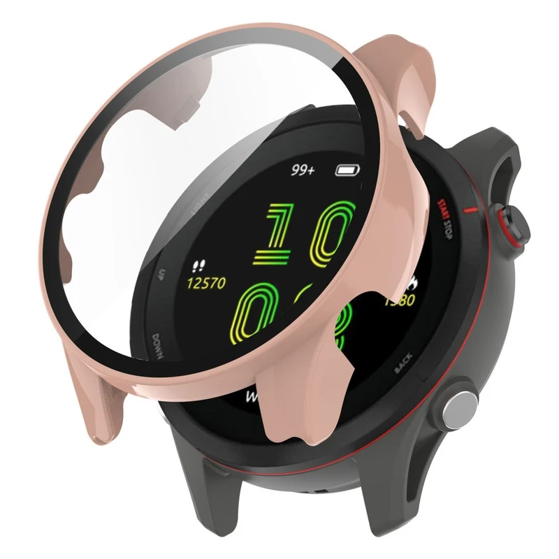 Unglaublich Schön Garmin Forerunner 255 Hülle mit Displayschutz in Plastik und Gehärtetes Glas