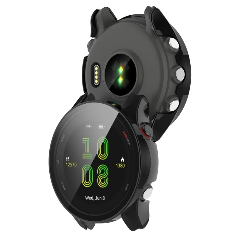 Unglaublich Schön Garmin Forerunner 255 Hülle mit Displayschutz in Plastik und Gehärtetes Glas