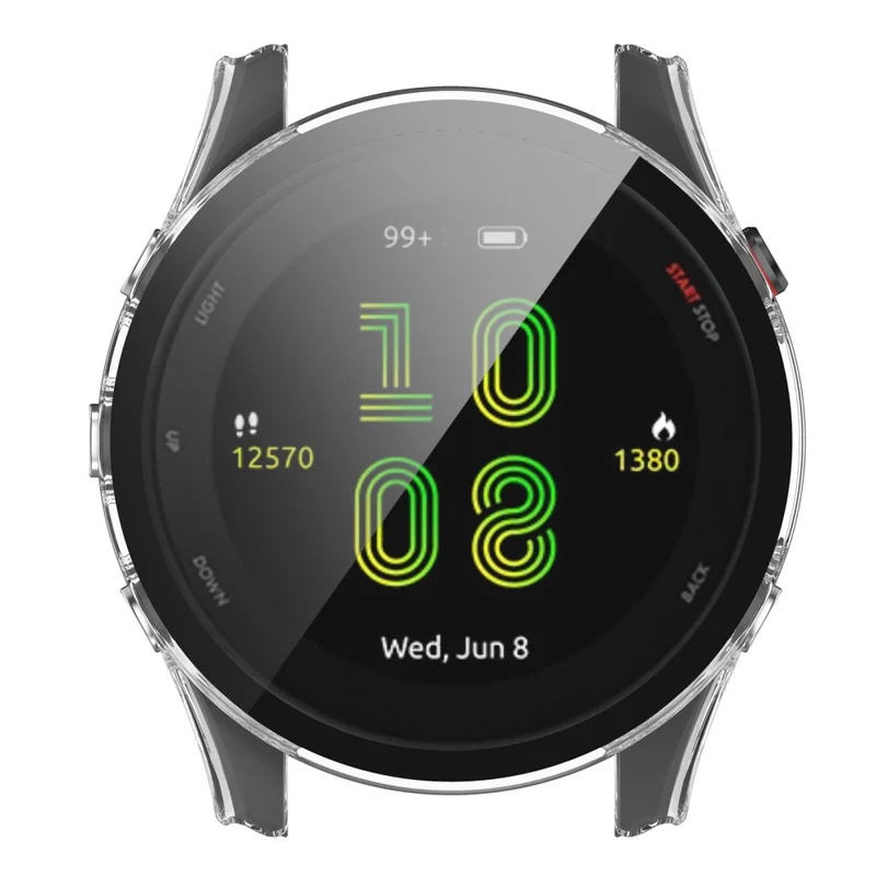 Unglaublich Schön Garmin Forerunner 255 Hülle mit Displayschutz in Plastik und Gehärtetes Glas