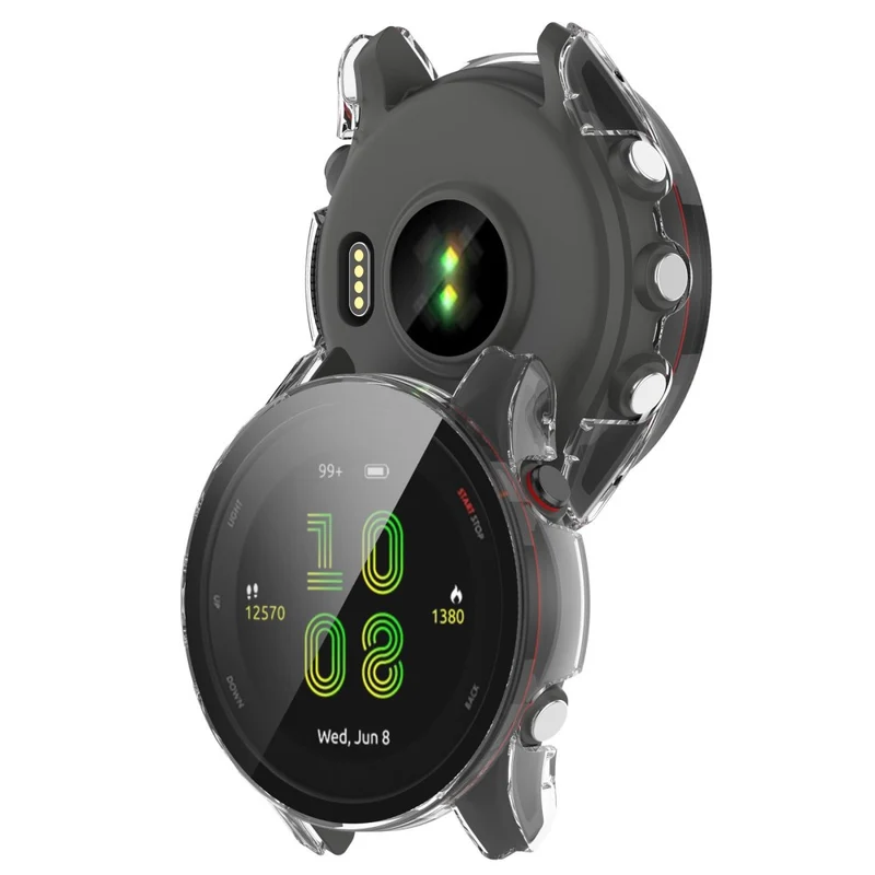 Unglaublich Schön Garmin Forerunner 255 Hülle mit Displayschutz in Plastik und Gehärtetes Glas