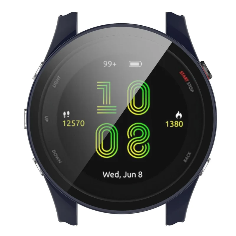 Unglaublich Schön Garmin Forerunner 255 Hülle mit Displayschutz in Plastik und Gehärtetes Glas
