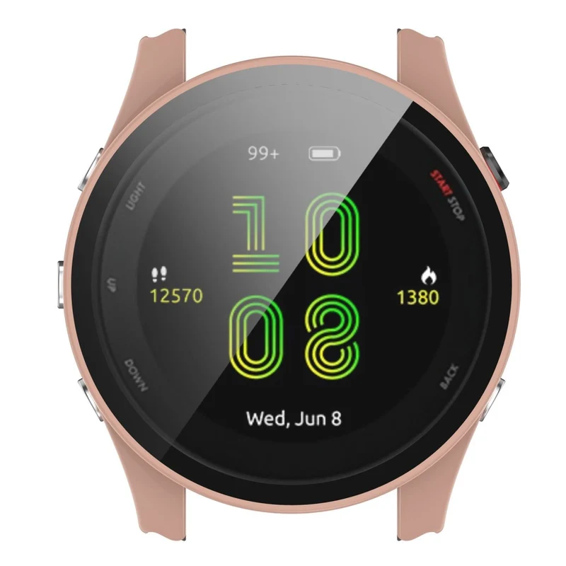 Unglaublich Schön Garmin Forerunner 255 Hülle mit Displayschutz in Plastik und Gehärtetes Glas