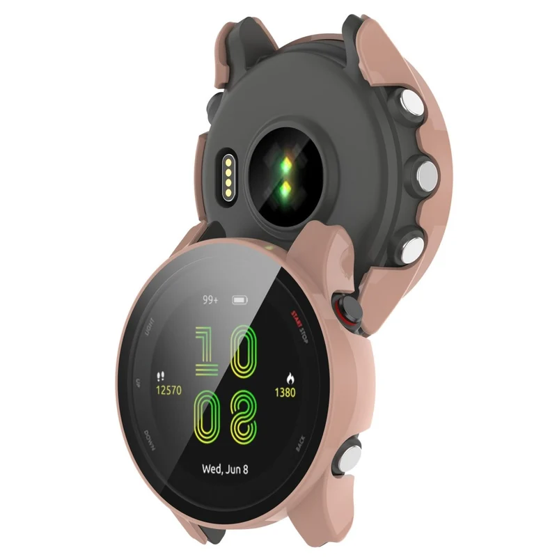 Unglaublich Schön Garmin Forerunner 255 Hülle mit Displayschutz in Plastik und Gehärtetes Glas