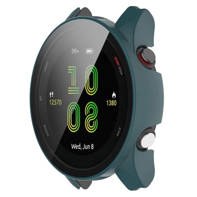 Mega Stylisch Garmin Forerunner 255S Hülle mit Displayschutz in Plastik und Gehärtetes Glas