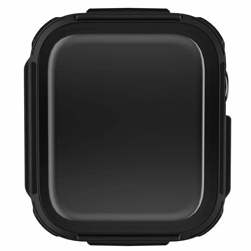Mega Gut Apple Watch Series 7 45mm Hülle mit Displayschutz in Plastik und Gehärtetes Glas