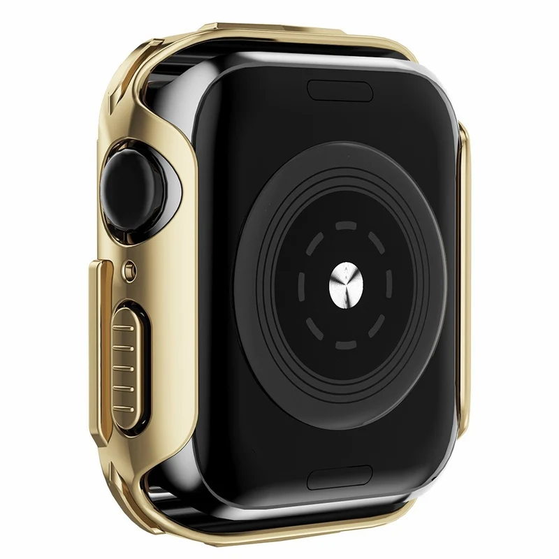 Mega Gut Apple Watch Series 7 45mm Hülle mit Displayschutz in Plastik und Gehärtetes Glas