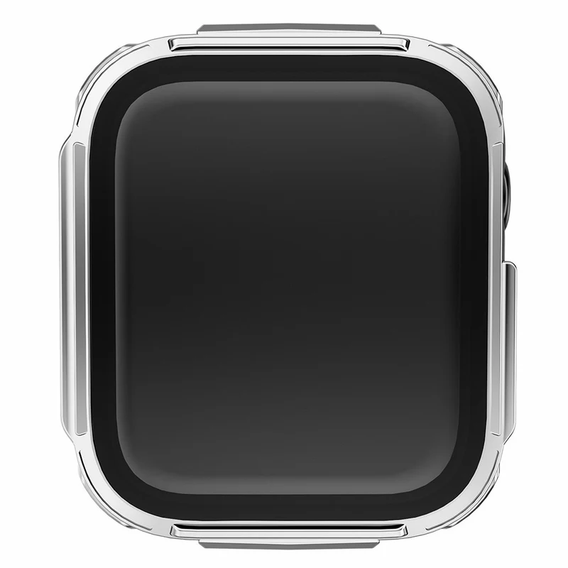 Mega Gut Apple Watch Series 7 45mm Hülle mit Displayschutz in Plastik und Gehärtetes Glas