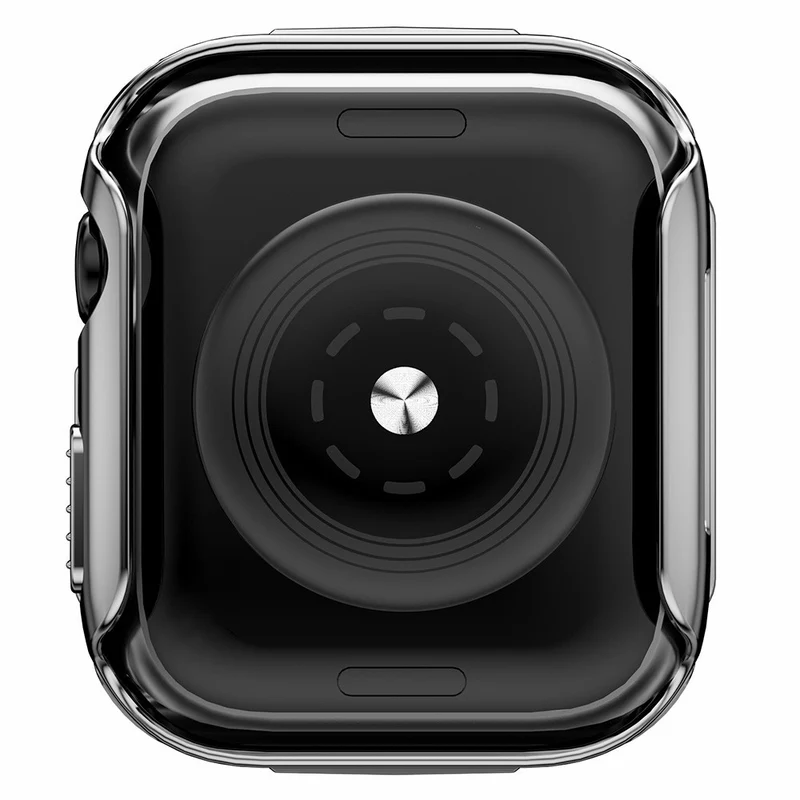 Mega Gut Apple Watch Series 7 45mm Hülle mit Displayschutz in Plastik und Gehärtetes Glas