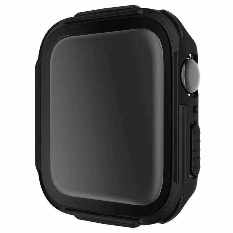 Absolut Schön Apple Smartwatch Universell Hülle mit Displayschutz in Plastik und Gehärtetes Glas